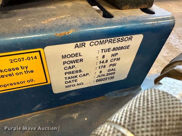 image for item LT9510 Puma TUE8008GE  air compressor