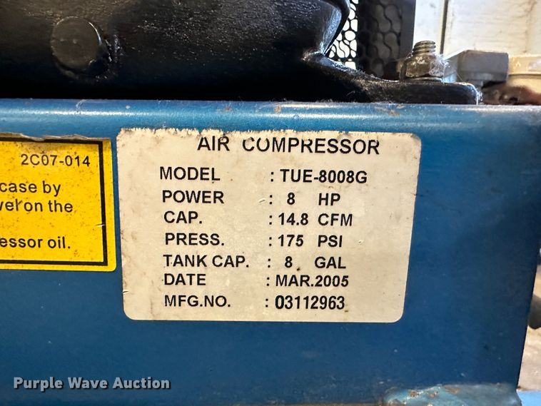 image for item LT9511 Puma TUE8008G  air compressor