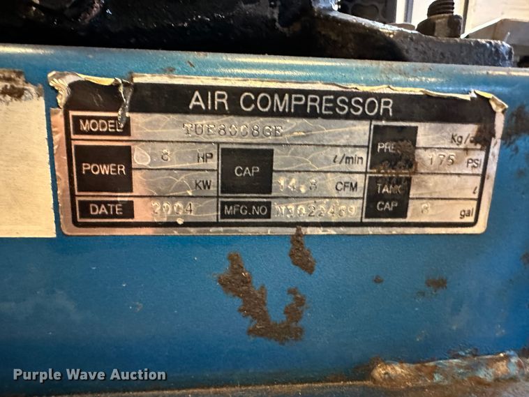 image for item LT9512 Puma TUE8008GE  air compressor