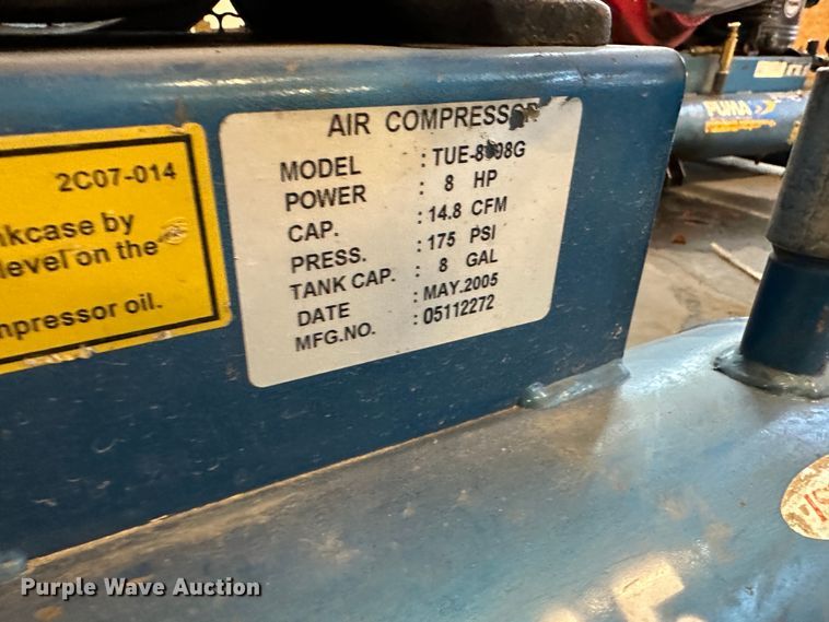image for item LT9515 Puma TUE8008G  air compressor
