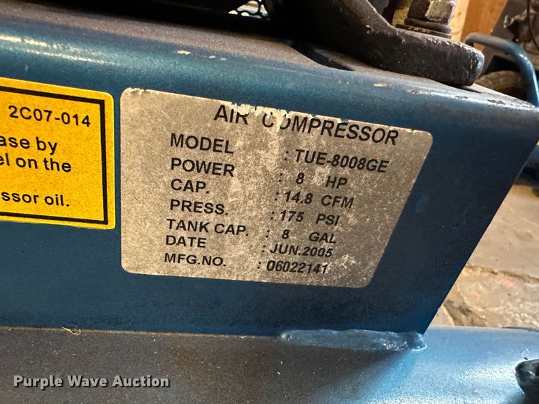 image for item LT9516 Puma TUE8008GE  air compressor