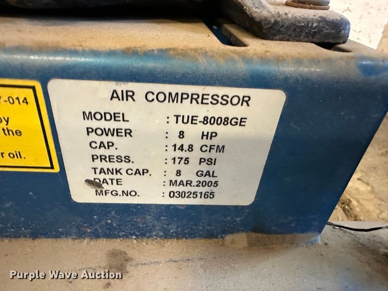 image for item LT9517 Puma TUE8008GE  air compressor