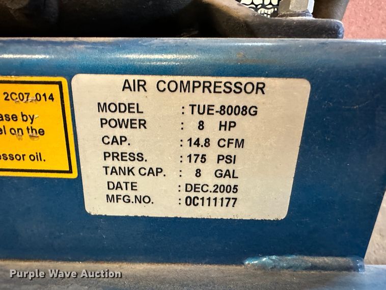 image for item LT9518 Puma TUE8008G  air compressor
