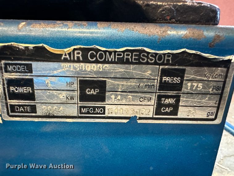 image for item LT9519 Puma TUE8008G  air compressor