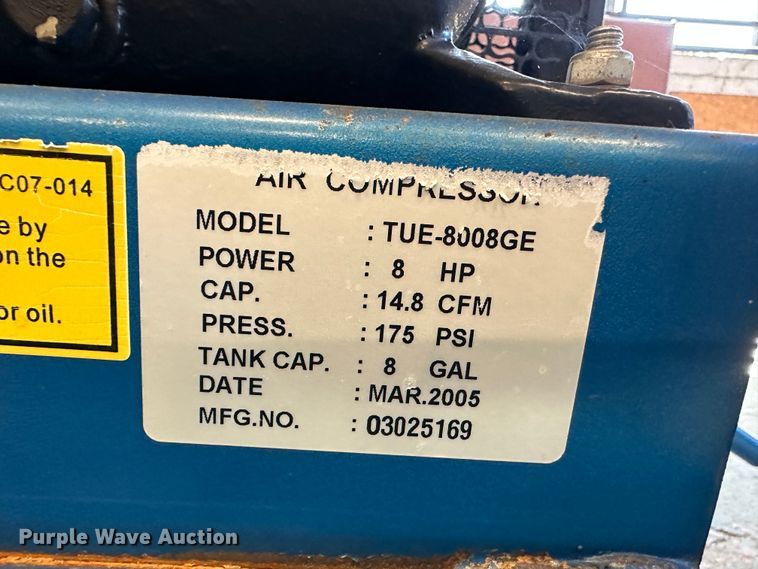 image for item LT9520 Puma TUE8008GE  air compressor