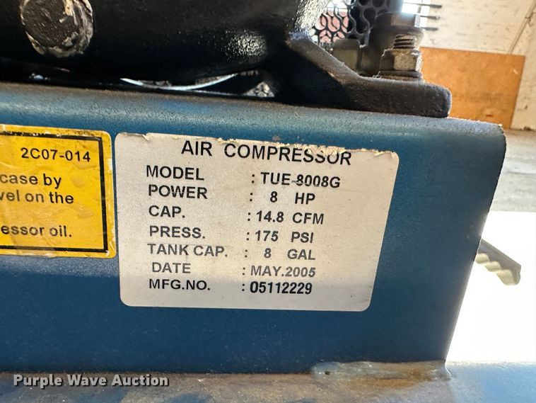 image for item LT9522 Puma TUE8008G  air compressor