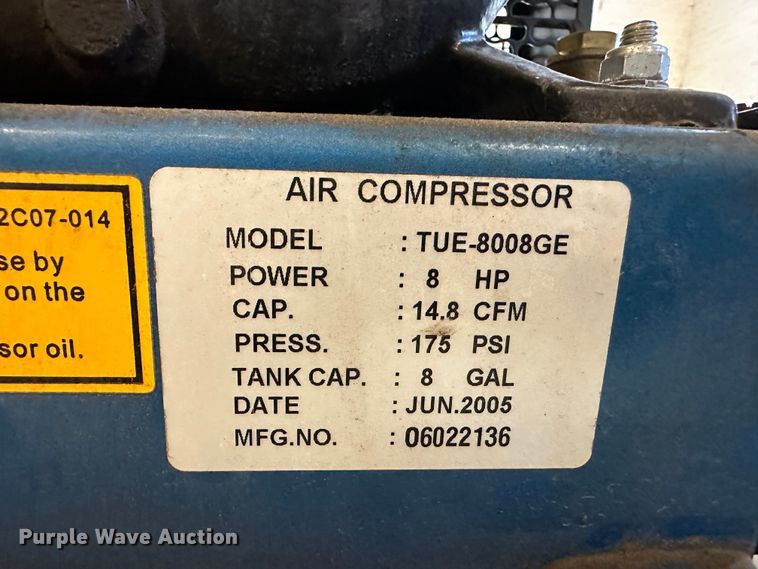 image for item LT9523 Puma TUE8008GE  air compressor