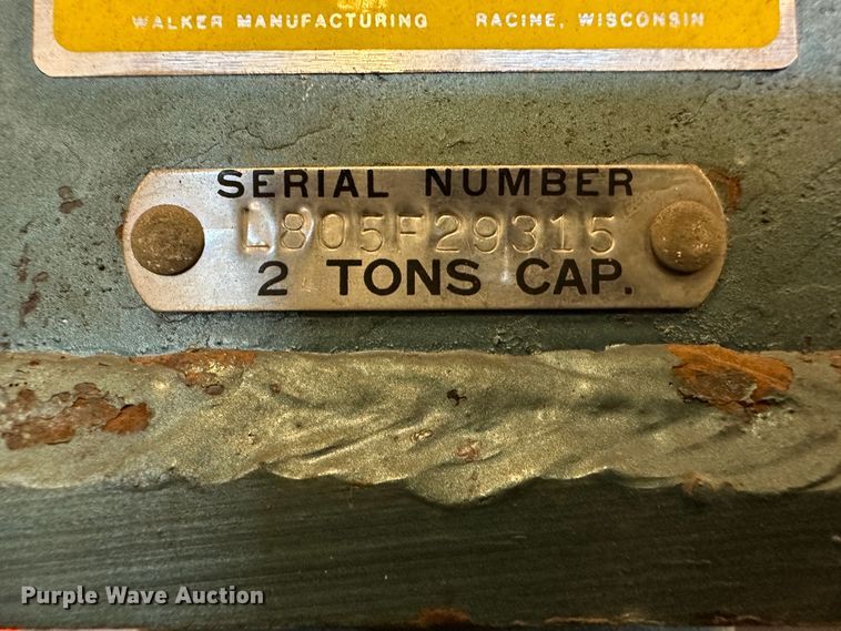 image for item LT9524 Walker 93805  engine hoist