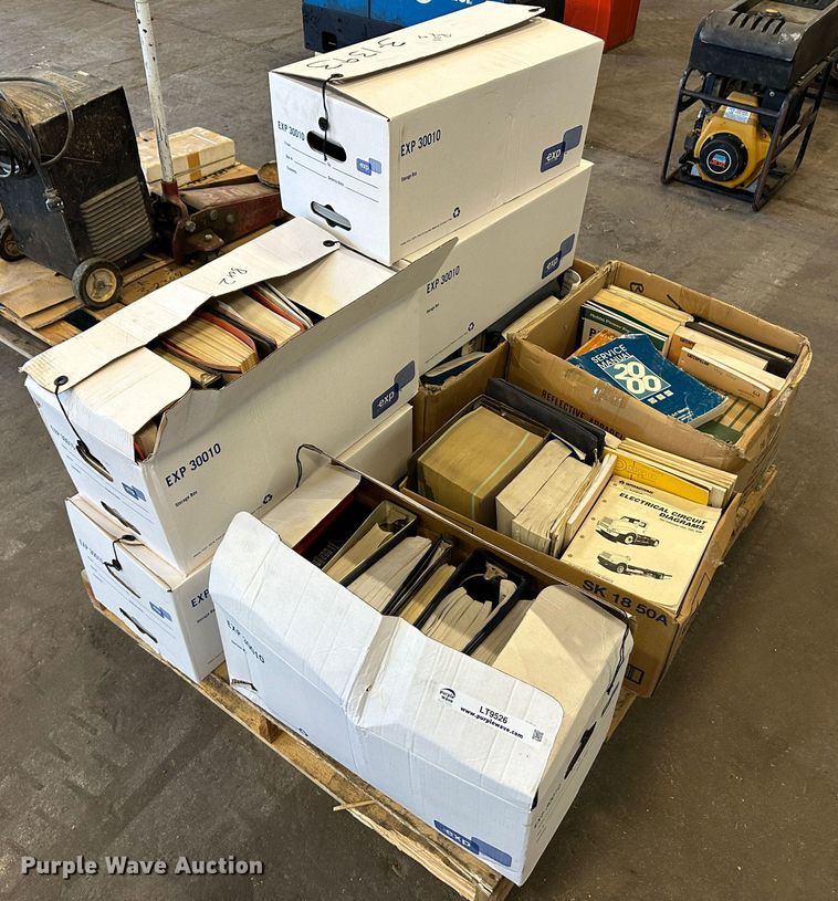 image for item LT9526 (8) boxes of operation and parts manuals