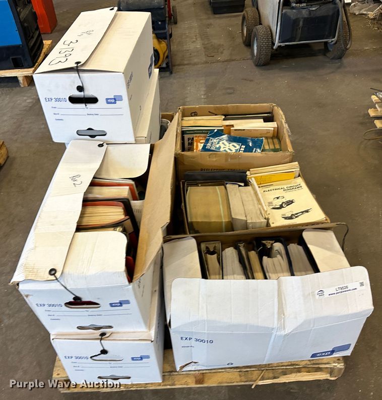 image for item LT9526 (8) boxes of operation and parts manuals