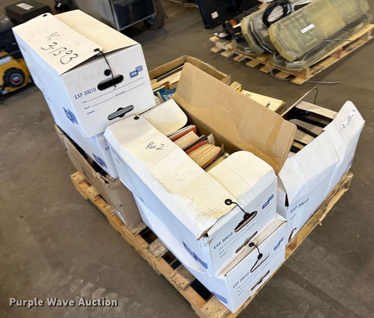 image for item LT9526 (8) boxes of operation and parts manuals