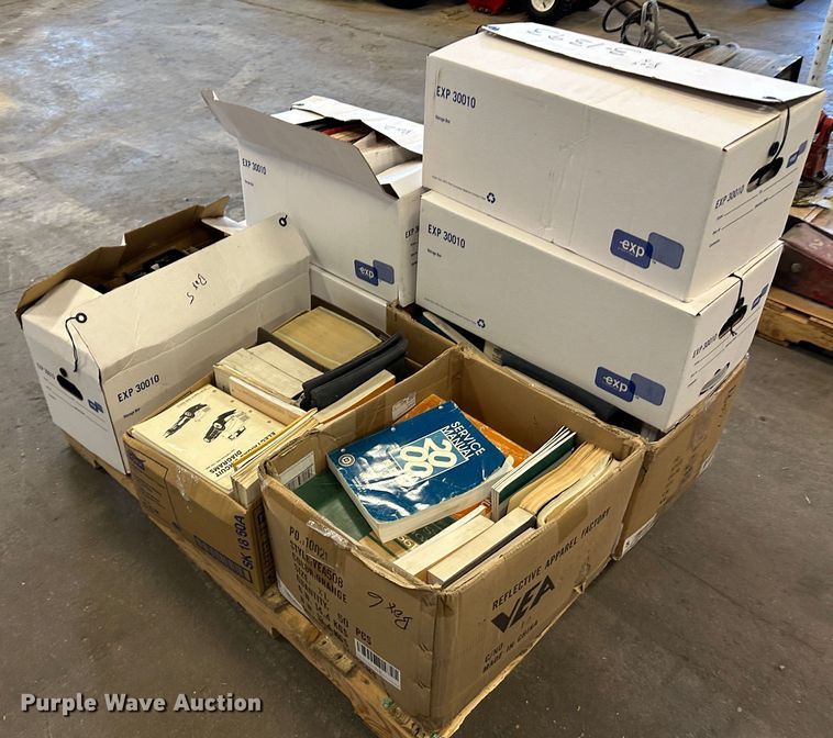 image for item LT9526 (8) boxes of operation and parts manuals