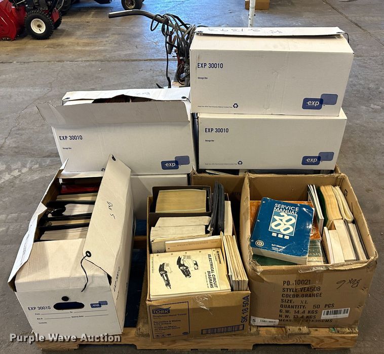 image for item LT9526 (8) boxes of operation and parts manuals