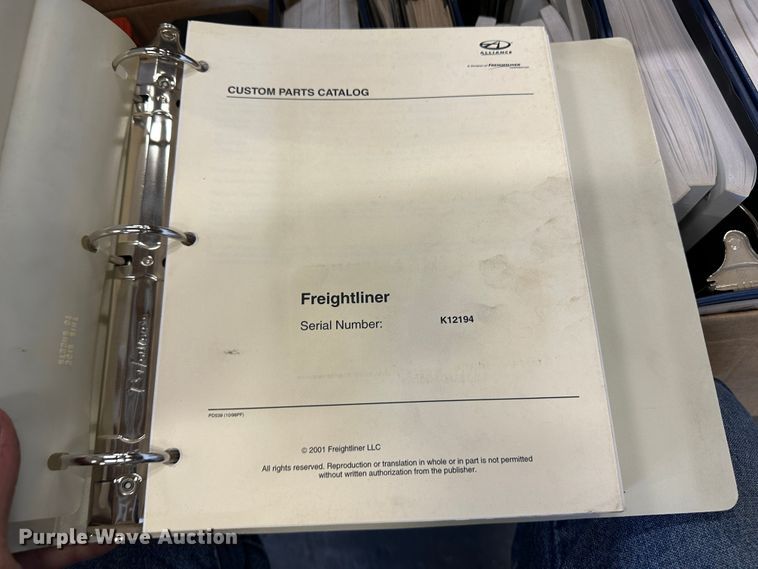 image for item LT9526 (8) boxes of operation and parts manuals