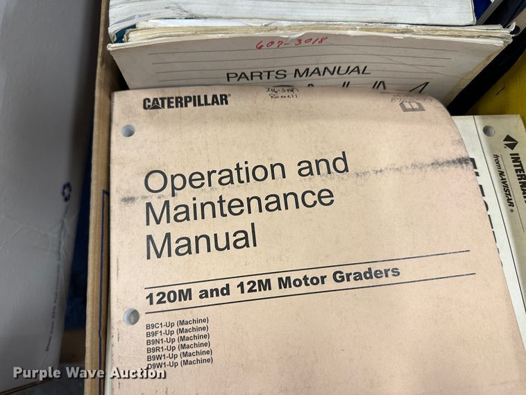 image for item LT9526 (8) boxes of operation and parts manuals