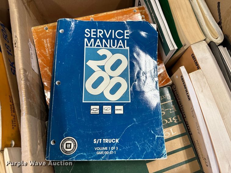 image for item LT9526 (8) boxes of operation and parts manuals