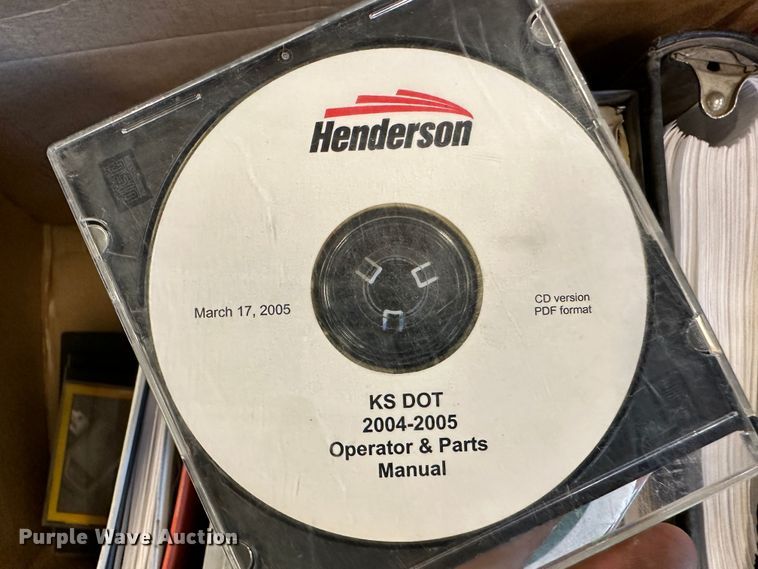 image for item LT9526 (8) boxes of operation and parts manuals