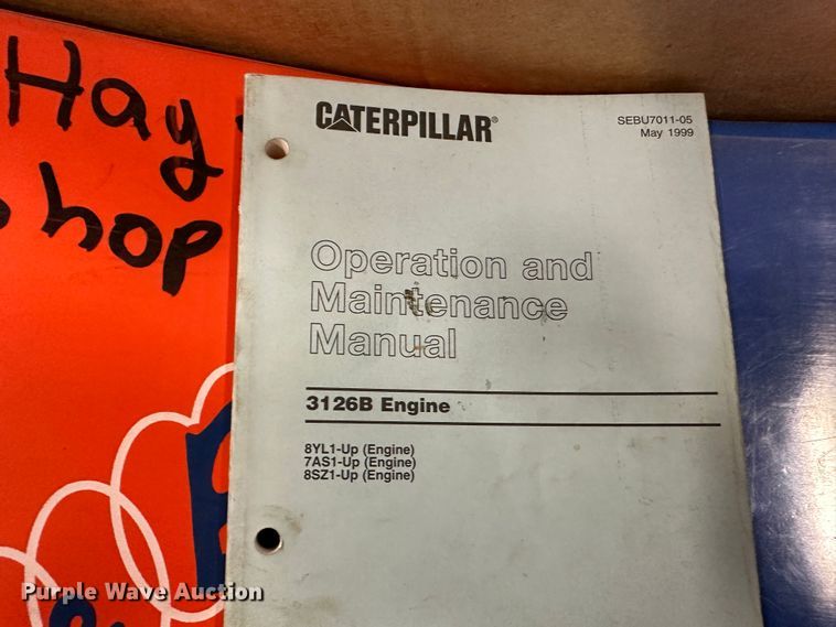 image for item LT9526 (8) boxes of operation and parts manuals