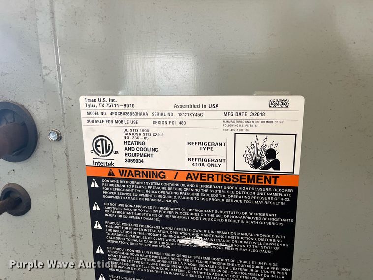 image for item MD9542 (6) Trane XR80 furnaces