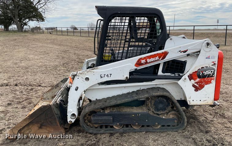 image for item DQ5713 2021 Bobcat T450  tracked skid steer loader