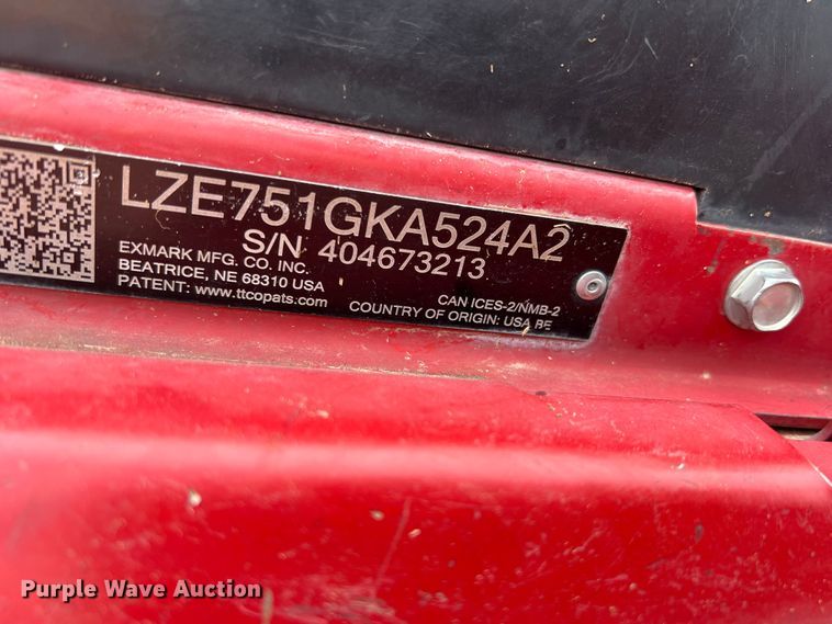 image for item DQ5729 Exmark Lazer Z  ZTR lawn mower