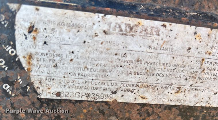 image for item DQ5730 2016 Lamar  utility trailer