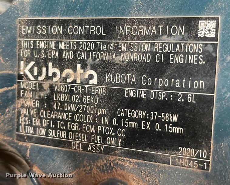 image for item DQ5738 Kubota SSV65  skid steer loader