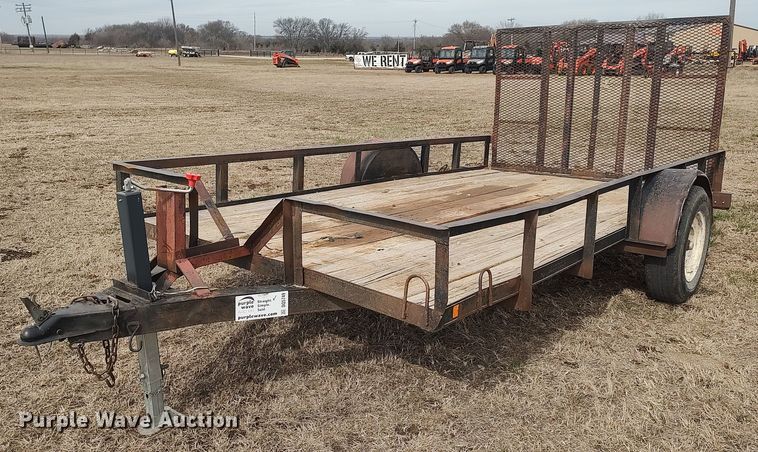 image for item DQ5749 Shop built  utility trailer