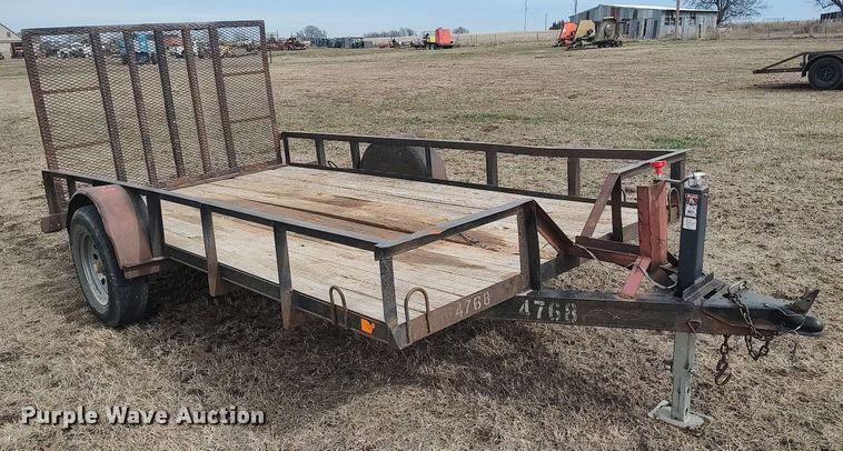 image for item DQ5749 Shop built  utility trailer