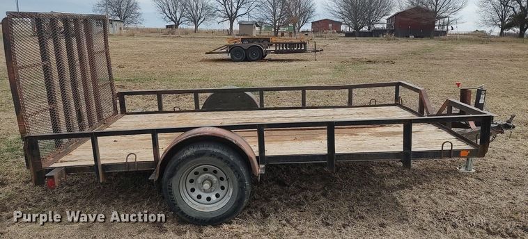 image for item DQ5749 Shop built  utility trailer