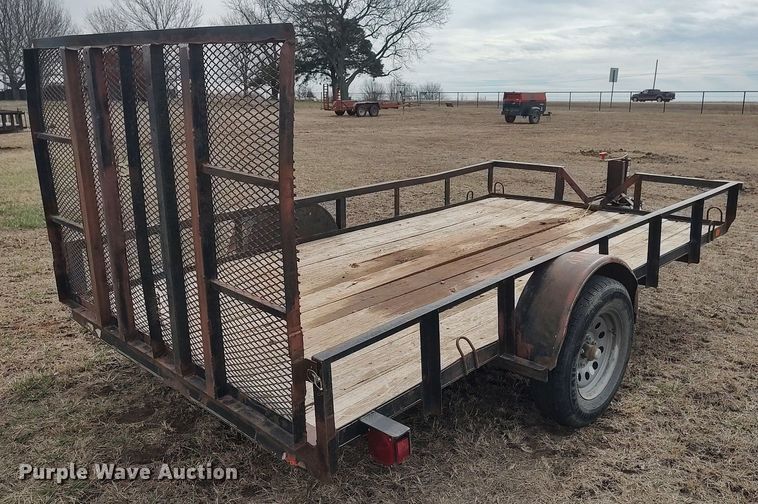 image for item DQ5749 Shop built  utility trailer