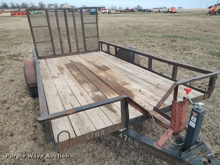 image for item DQ5749 Shop built  utility trailer