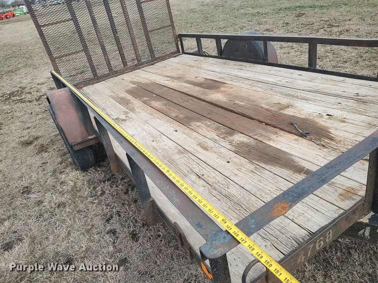 image for item DQ5749 Shop built  utility trailer