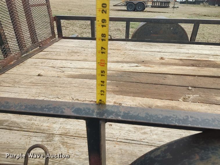 image for item DQ5749 Shop built  utility trailer