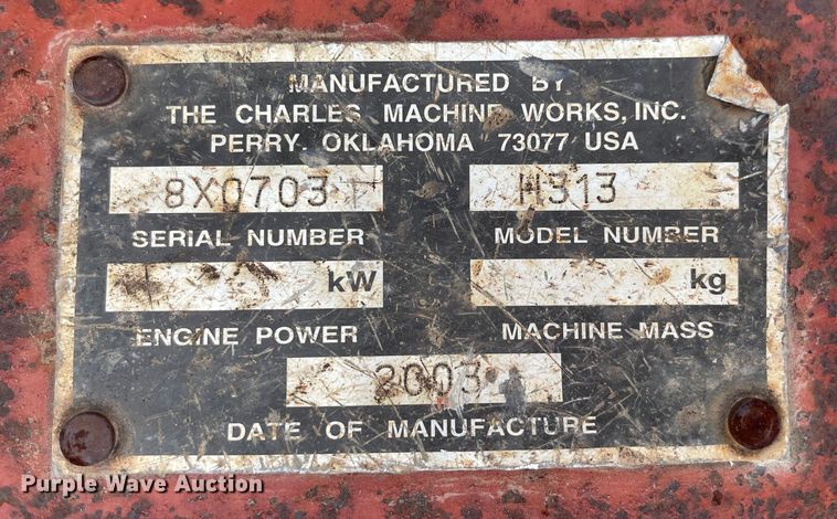 image for item DQ5753 2003 Ditch Witch RT40  trencher