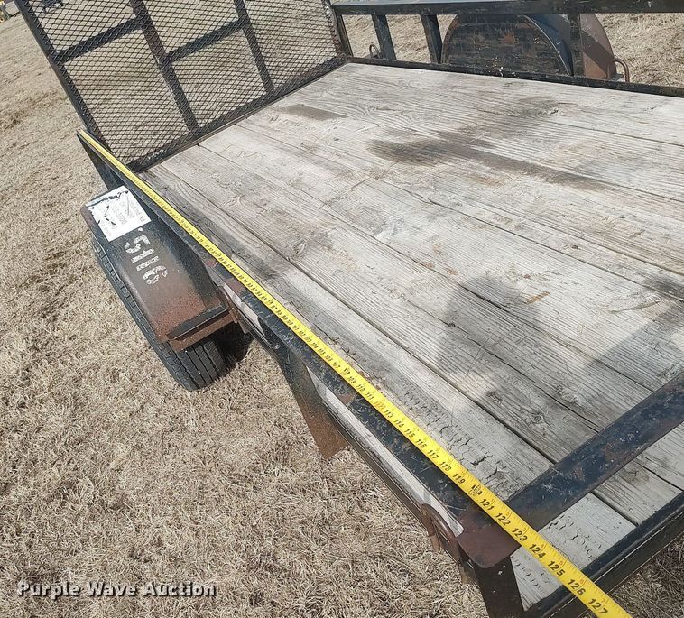 image for item DQ5755 Shop built  utility trailer