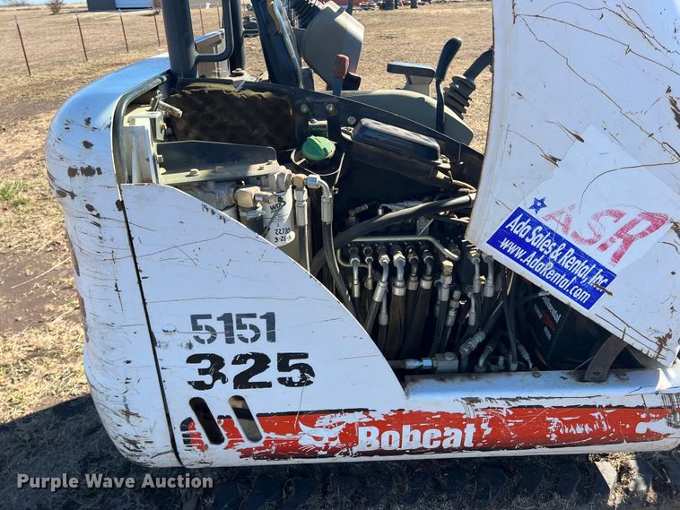 image for item DQ5759 2008 Bobcat 325G  mini excavator