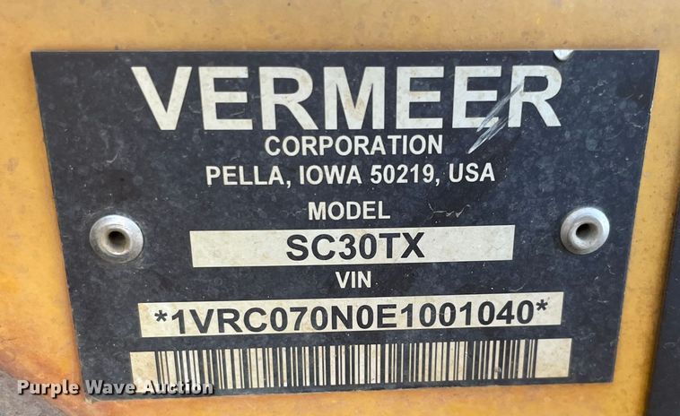 image for item DQ5769 2015 Vermeer SC30TX  stump grinder