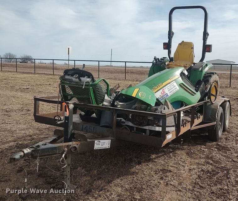 image for item DQ5771 Shop built  utility trailer with tractor