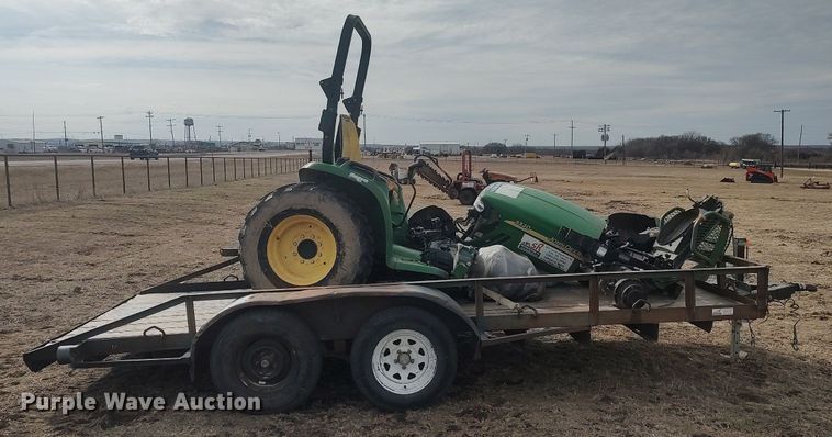 image for item DQ5771 Shop built  utility trailer with tractor