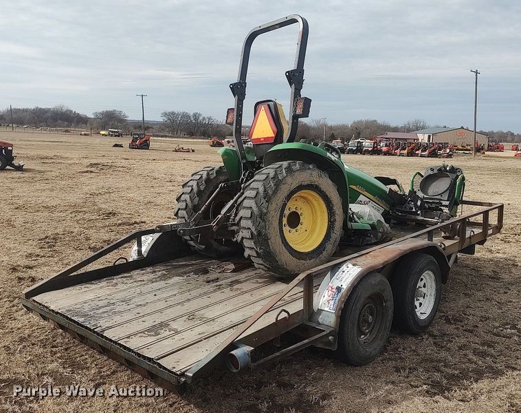 image for item DQ5771 Shop built  utility trailer with tractor
