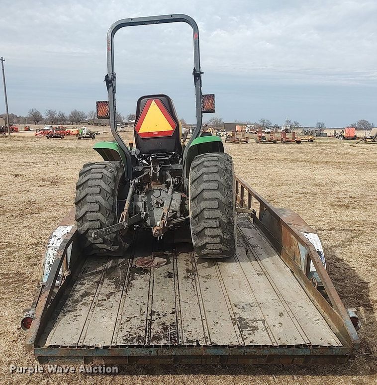 image for item DQ5771 Shop built  utility trailer with tractor