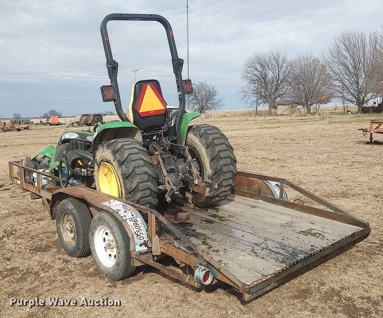 image for item DQ5771 Shop built  utility trailer with tractor
