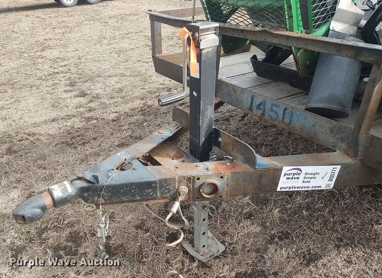 image for item DQ5771 Shop built  utility trailer with tractor