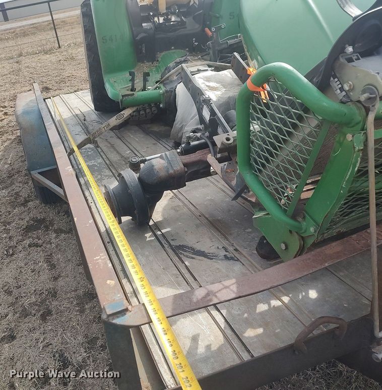 image for item DQ5771 Shop built  utility trailer with tractor