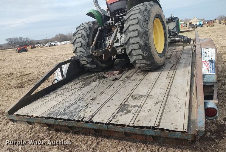 image for item DQ5771 Shop built  utility trailer with tractor
