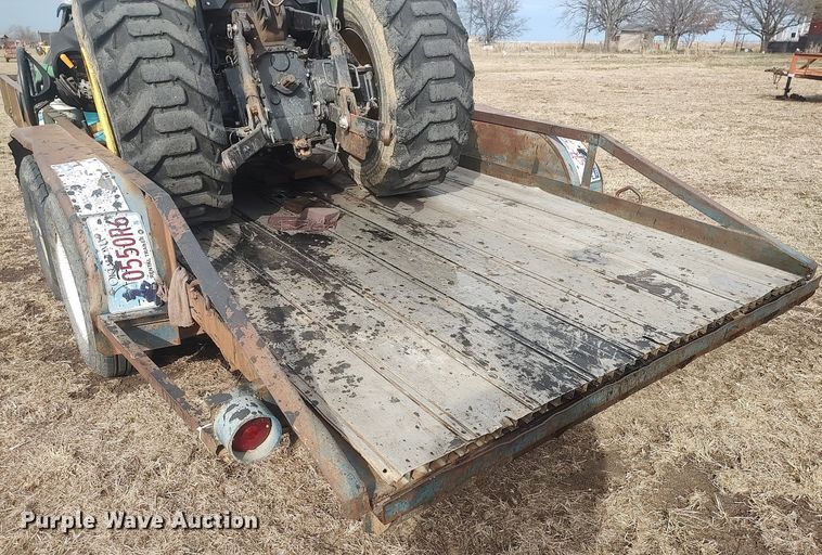 image for item DQ5771 Shop built  utility trailer with tractor