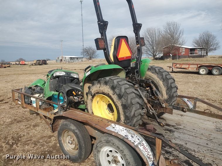 image for item DQ5771 Shop built  utility trailer with tractor