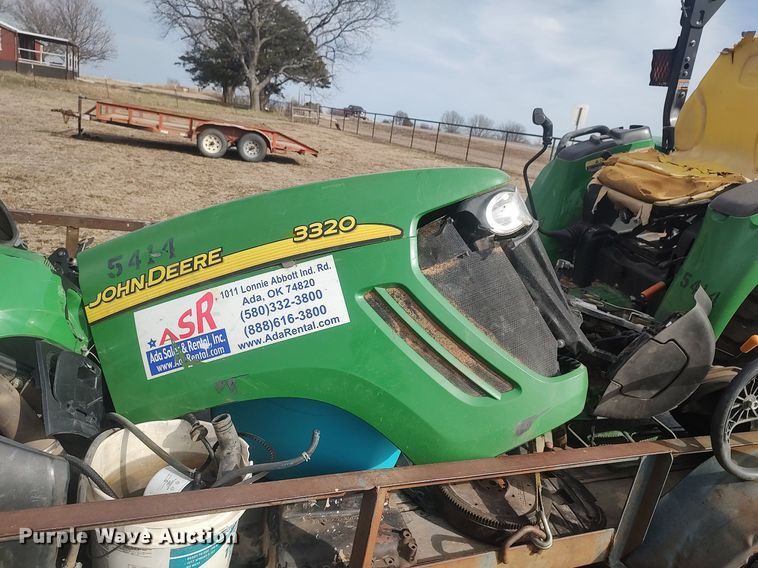 image for item DQ5771 Shop built  utility trailer with tractor