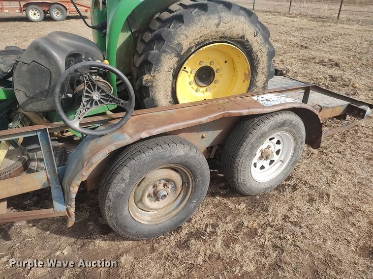 image for item DQ5771 Shop built  utility trailer with tractor